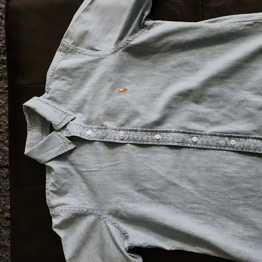 Men POLO by Ralph Lauren Short Sleeves Button Up SIZE MEDIUM